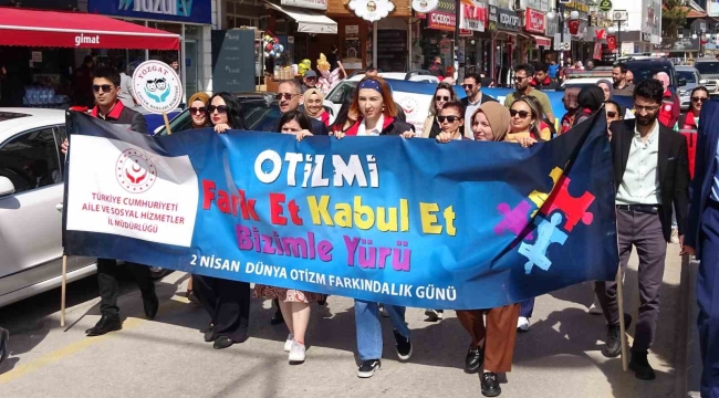 Yozgat'ta otizm farkındalık yürüyüşü düzenlendi