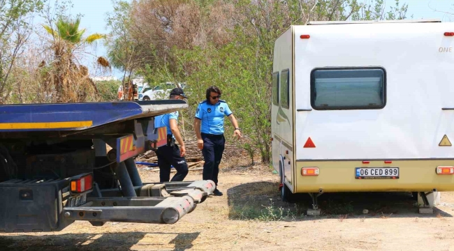 Antalya'da karavan operasyonu