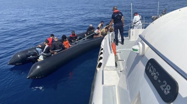 Ayvacık açıklarında 56 kaçak göçmen kurtarıldı