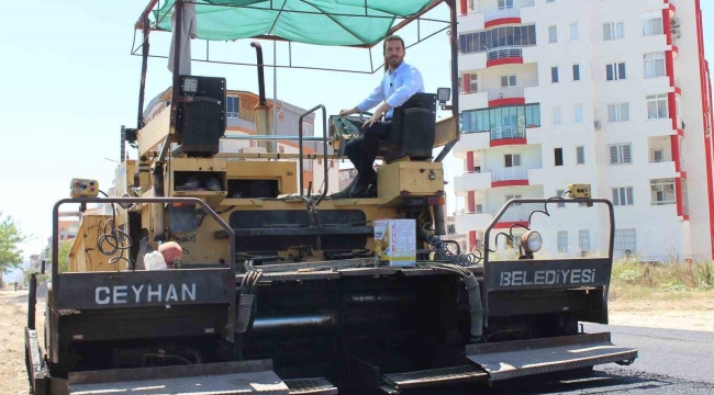 Ceyhan'da hurdaya ayrılan asfalt dökme makinesi onarılarak belediyeye kazandırıldı
