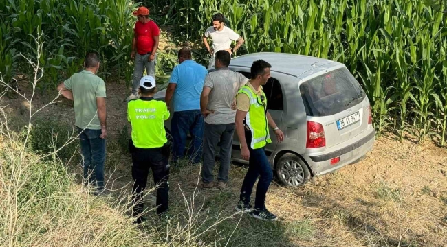 Konya'da otomobil şarampole uçtu: 2 yaralı